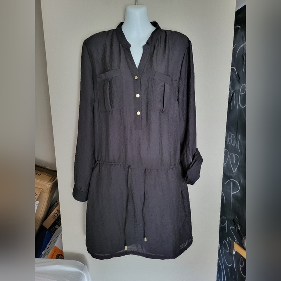 Vero Moda Dress Shirt Black, Size Large - Picture 4 of 8